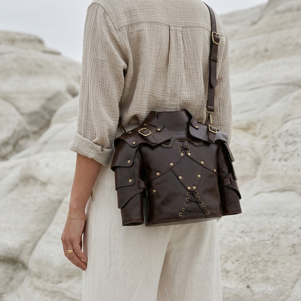 Aegis Corset Bag in Vegan Leather