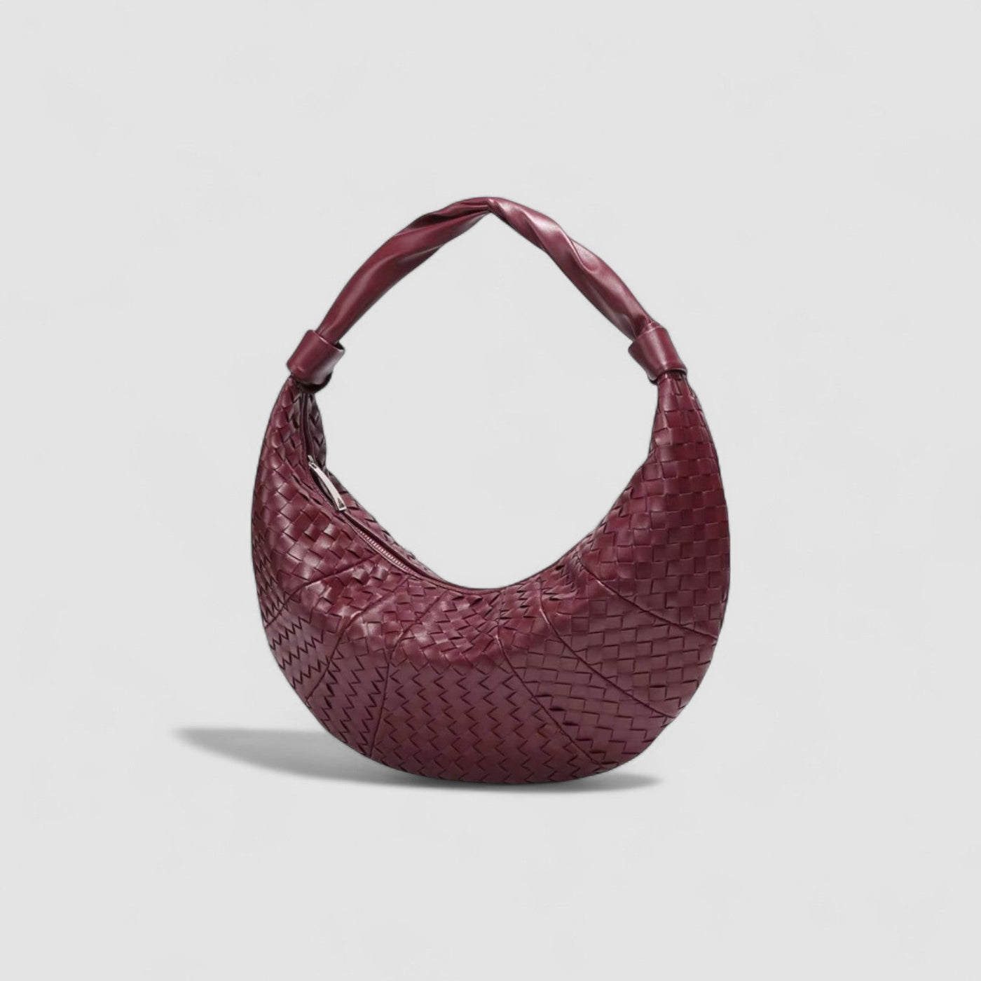 Selora Curve Hobo in Interwoven Vegan Leather