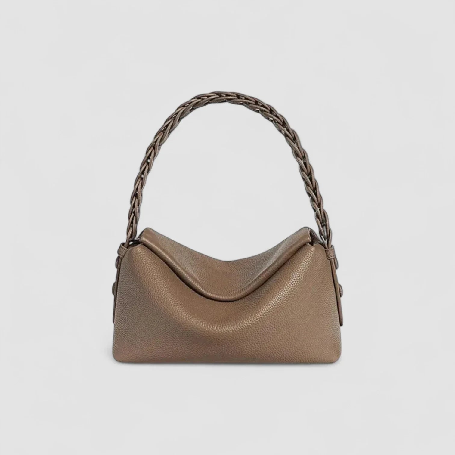 The Aira Braided Hobo  in Pure Leather