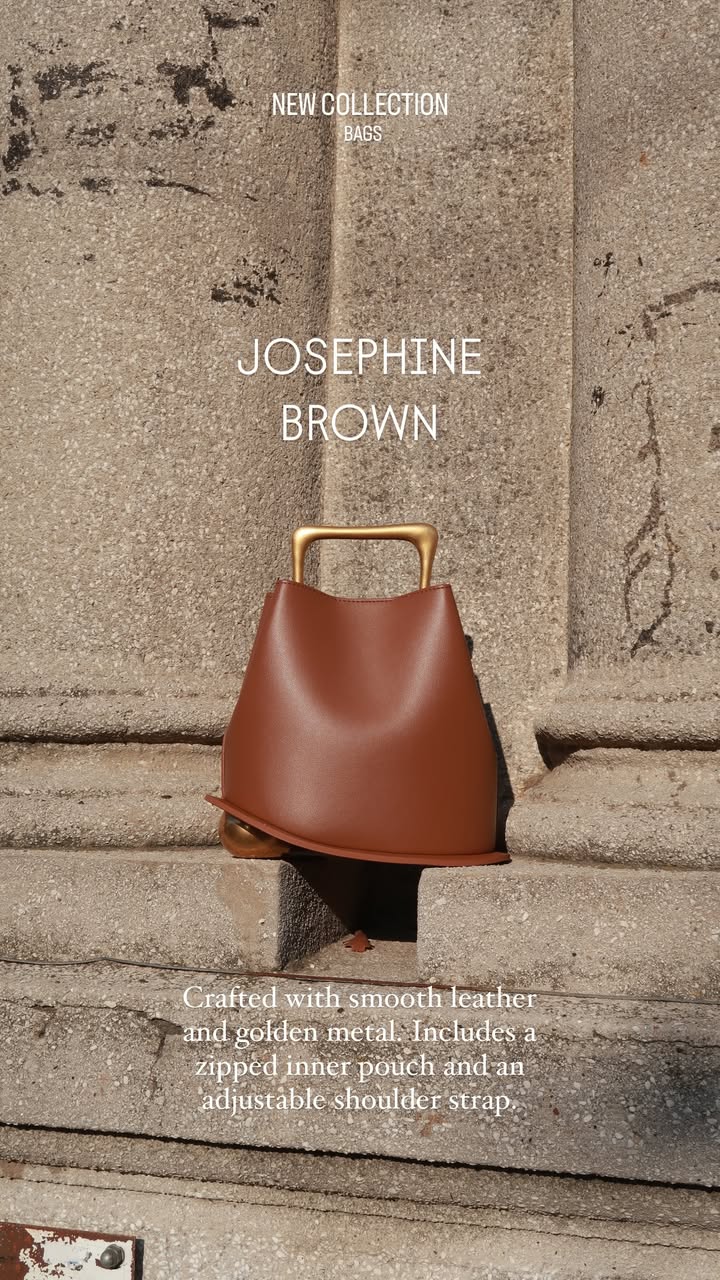 Josephine Handbag in Pure Leather