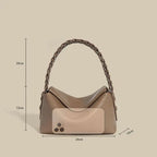 The Aira Braided Hobo  in Pure Leather