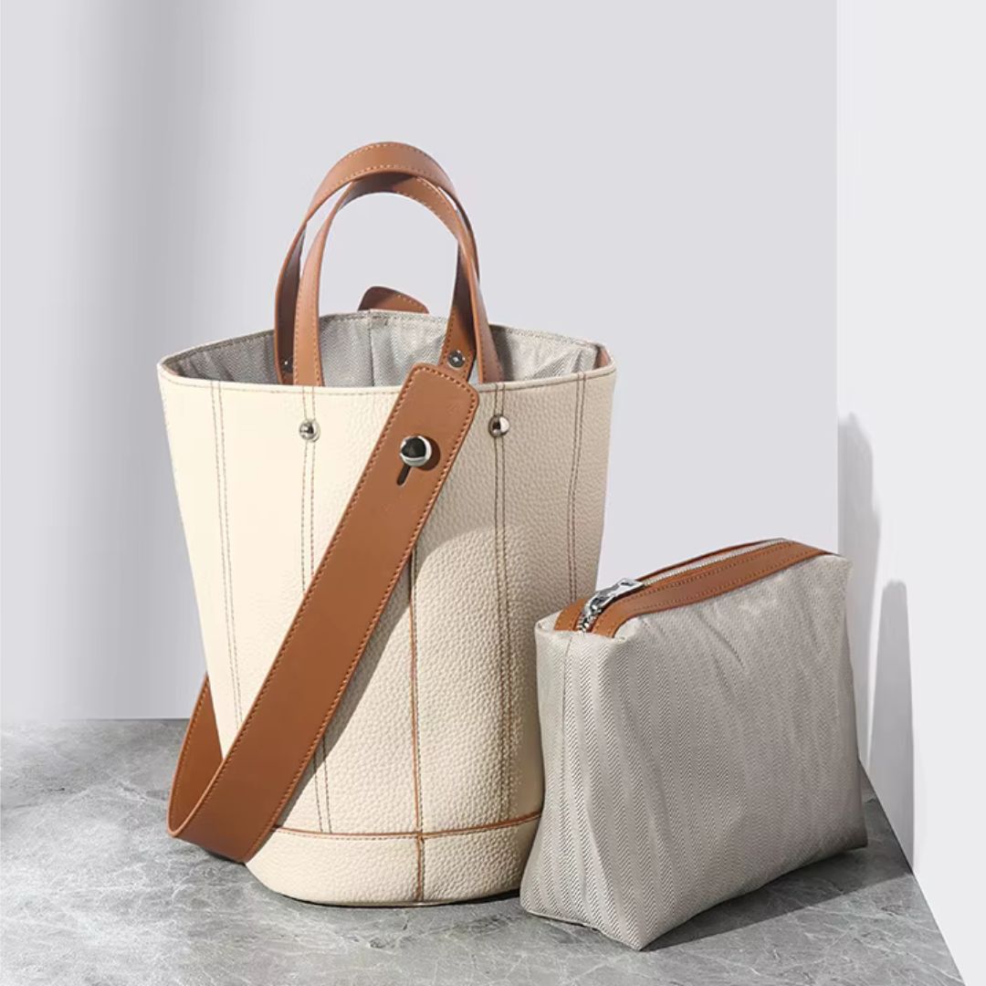 The Camille Bucket in Pure Leather