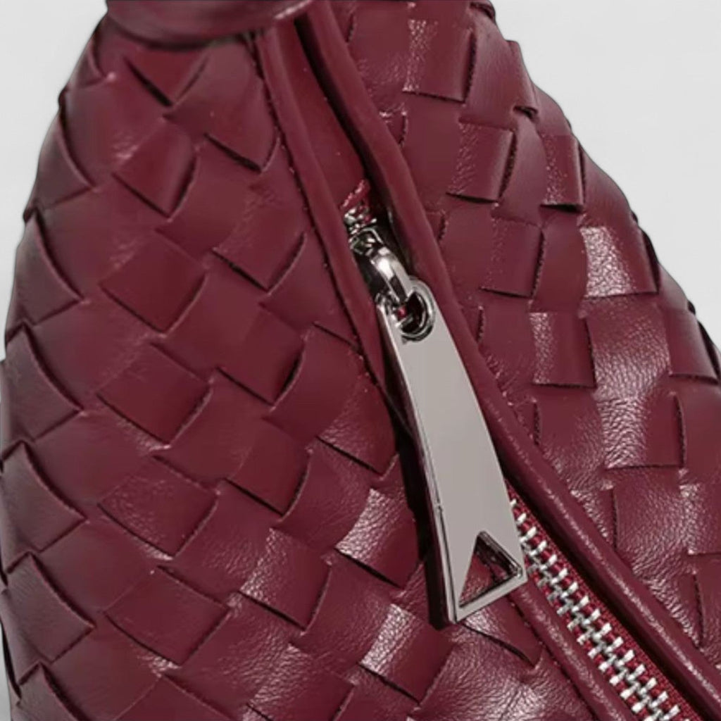 Selora Curve Hobo in Interwoven Vegan Leather