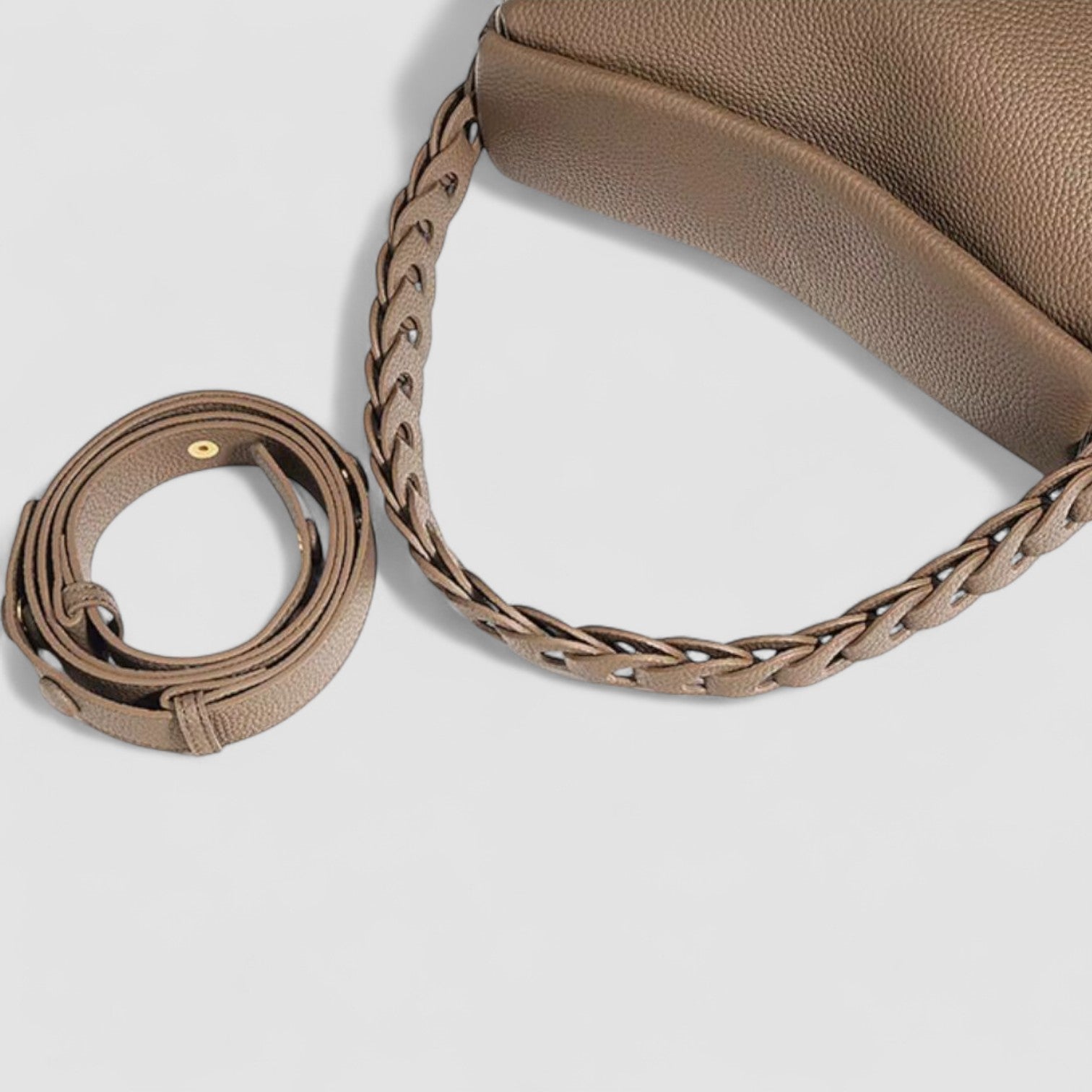 The Aira Braided Hobo  in Pure Leather