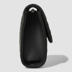 Arden Noir Weave Leather Handbag in Pure Leather