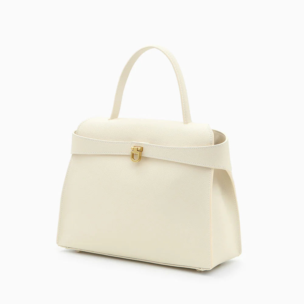 Aurelle Ivory In Pure Leather