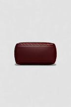 Crimson Woven Mini Satchel