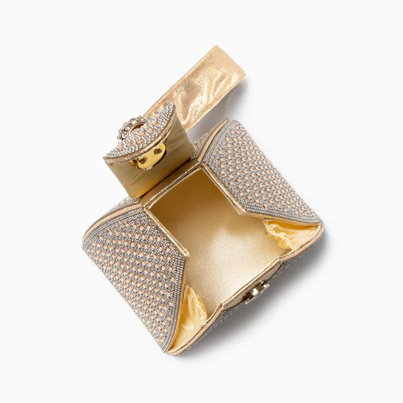 Claire Crystal Pyramid Handbag