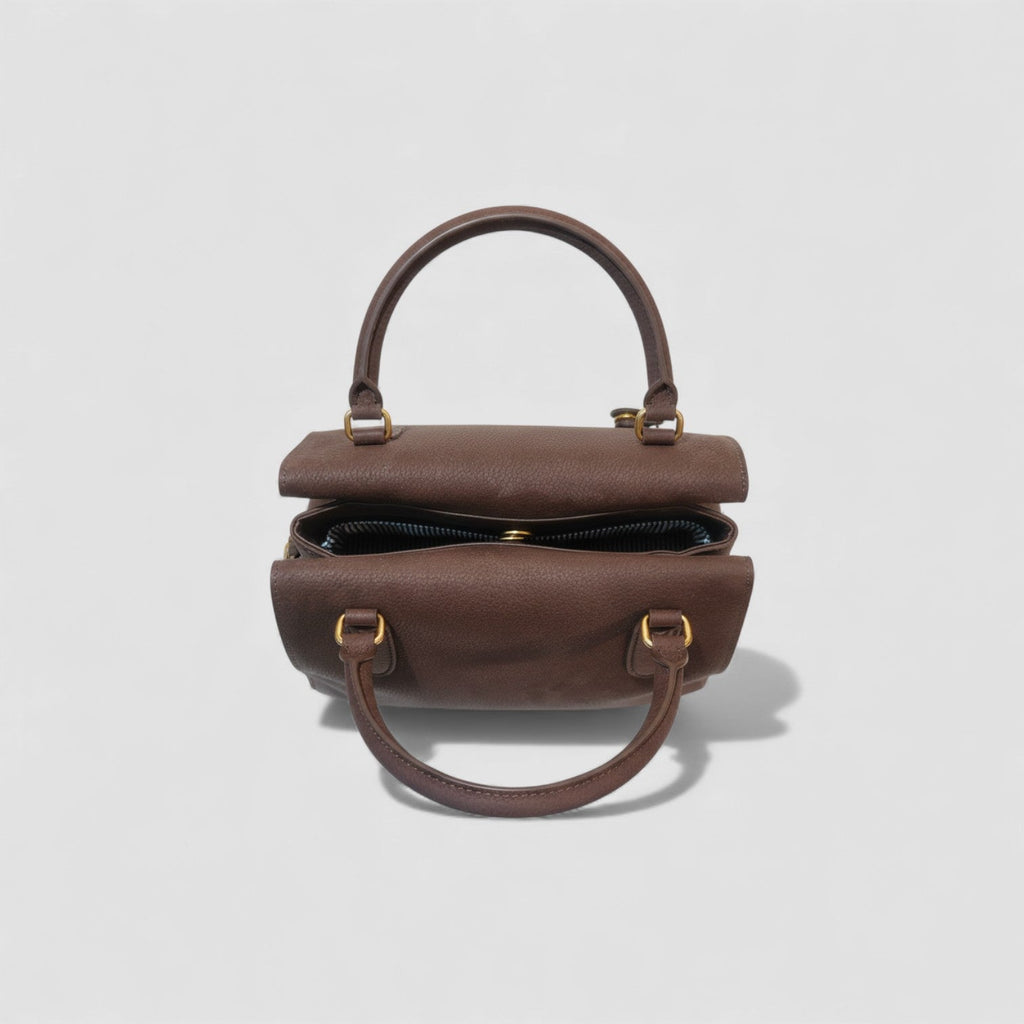 Elysian Espresso Leather Handbag
