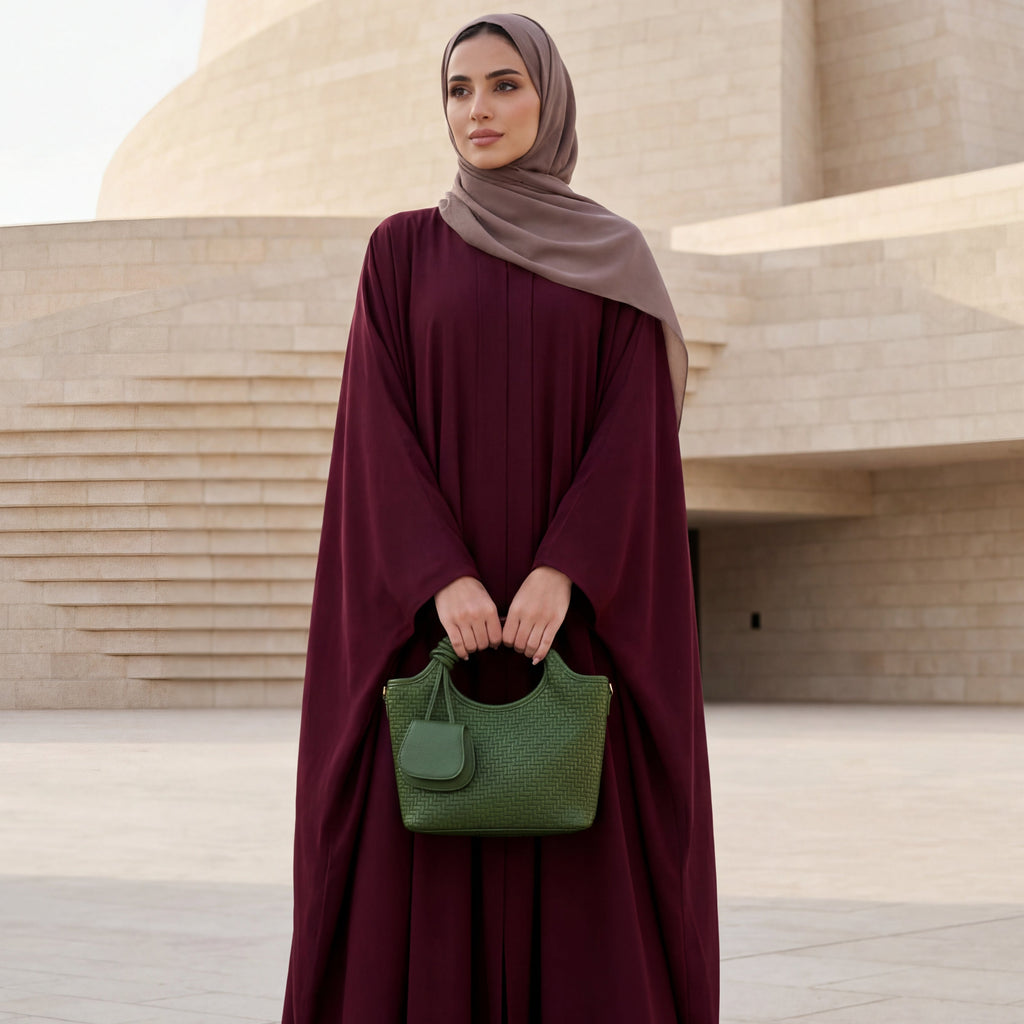 Verdant Weave Handbag in Vegan Leather