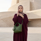 Verdant Weave Handbag in Vegan Leather