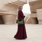 Verdant Weave Handbag in Vegan Leather