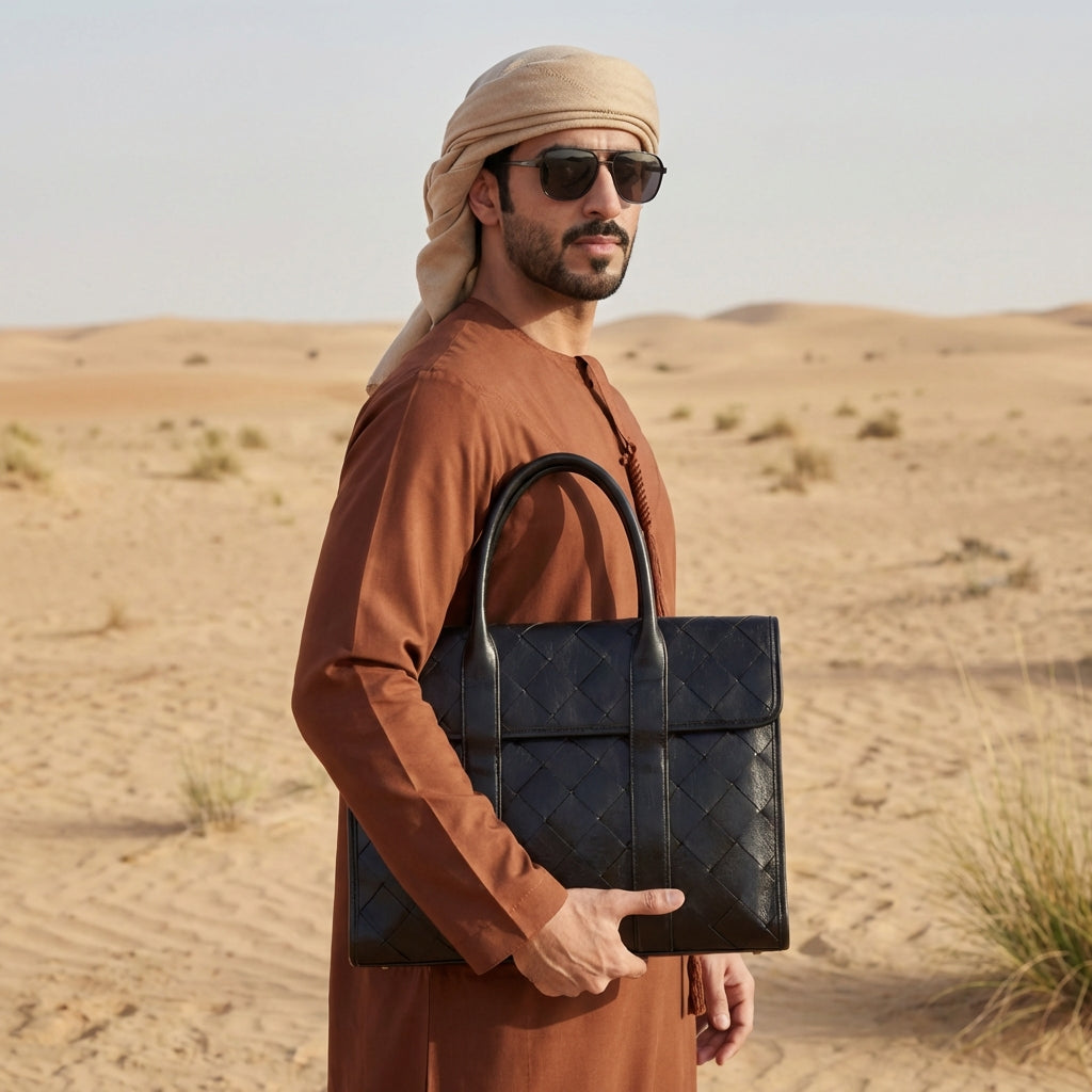 Vittorio Leather Laptop Briefcase