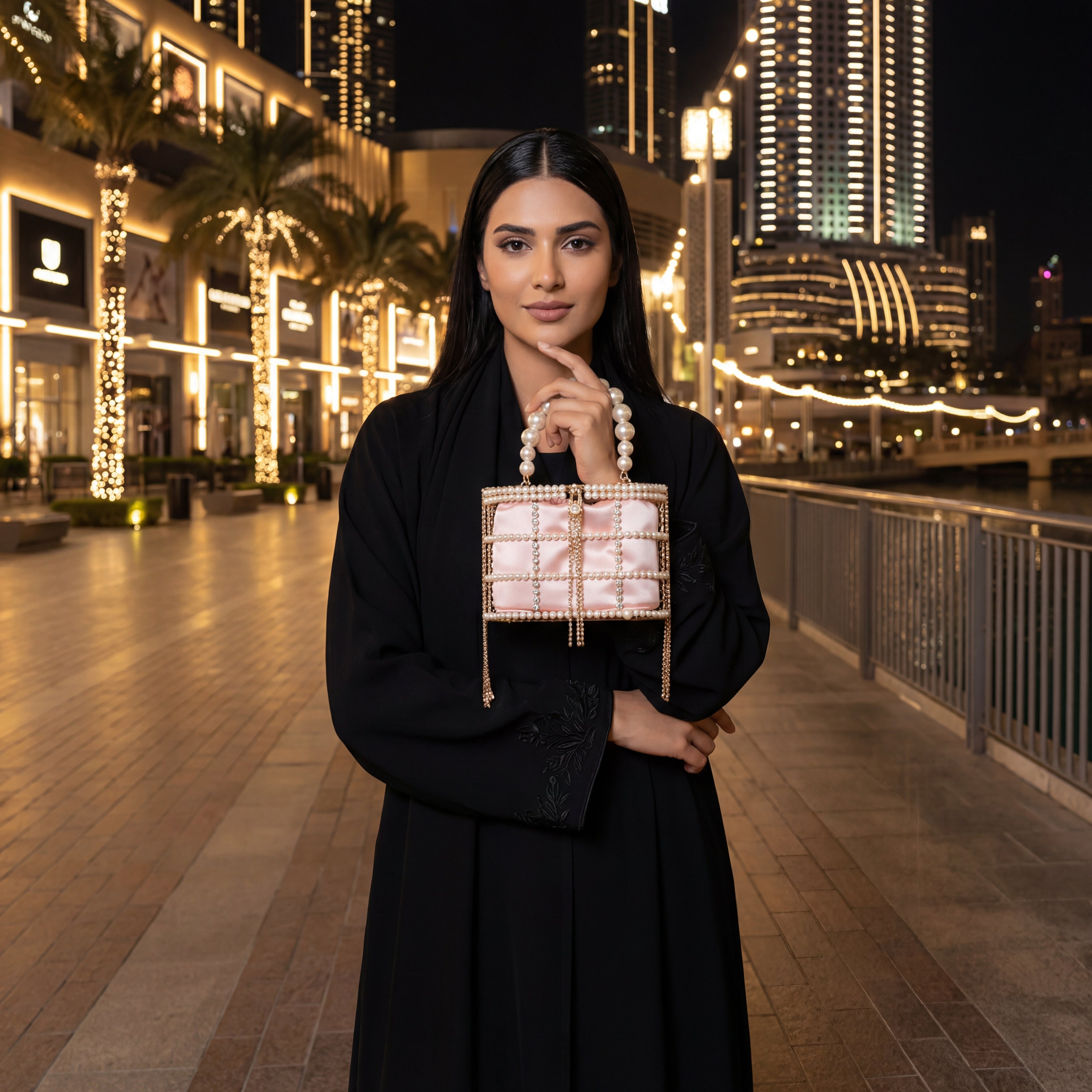 Blush Pearl Lattice Casket