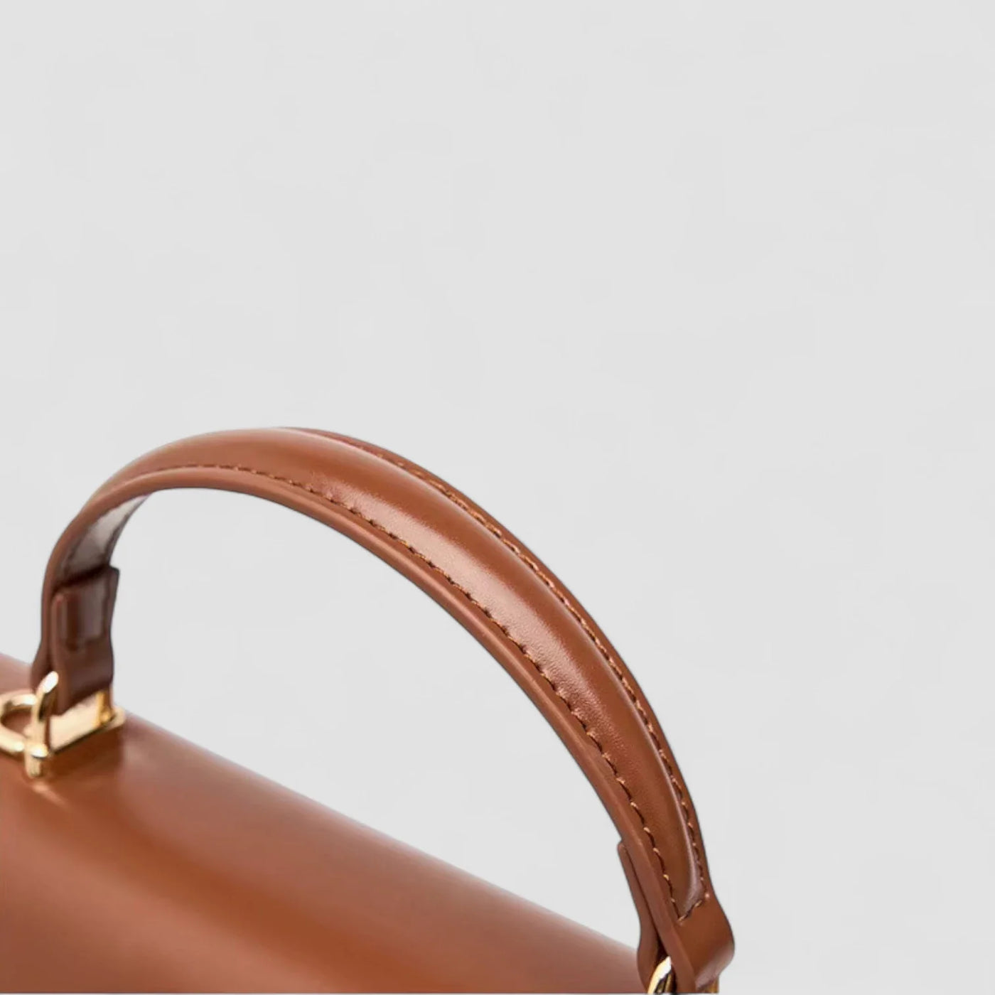 Amanda Top Handle Satchel in Pure Leather