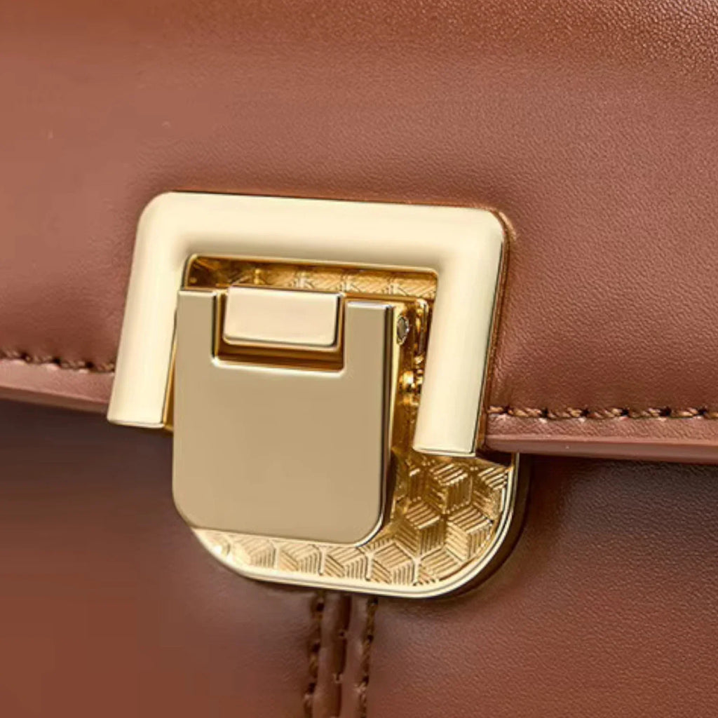 Amanda Top Handle Satchel in Pure Leather