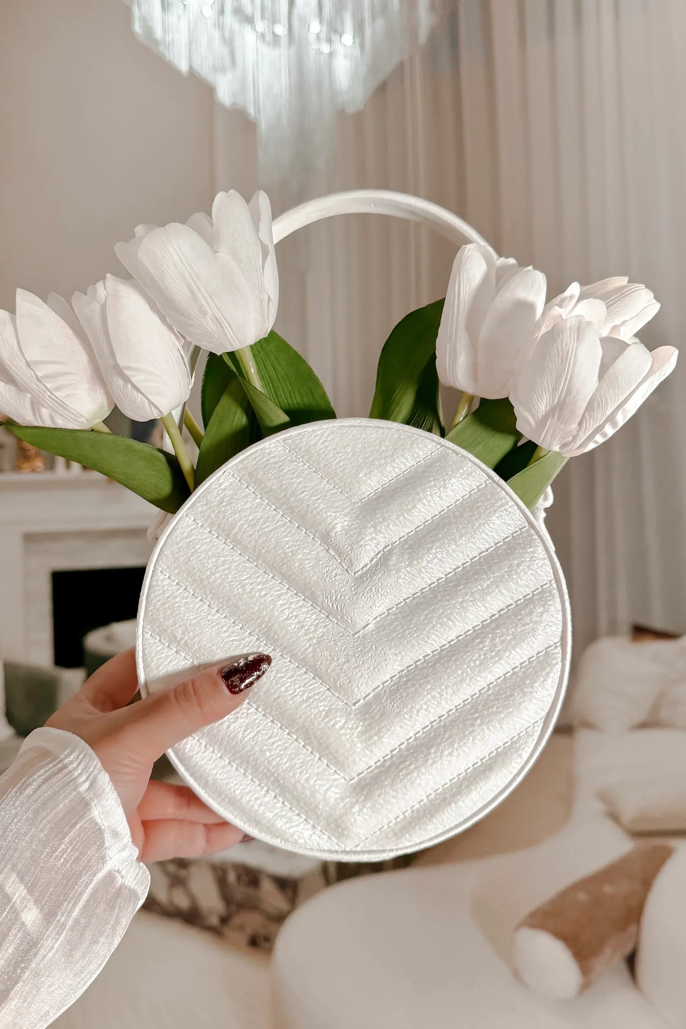 Sofia Round Handbag Resin Vase