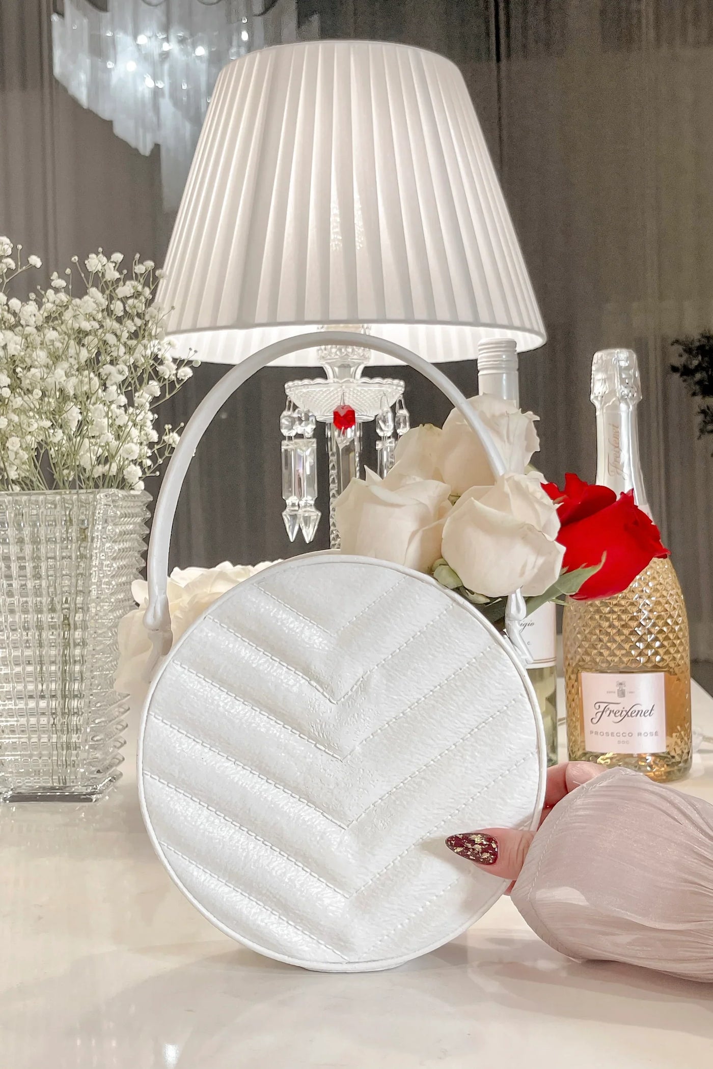 Sofia Round Handbag Resin Vase