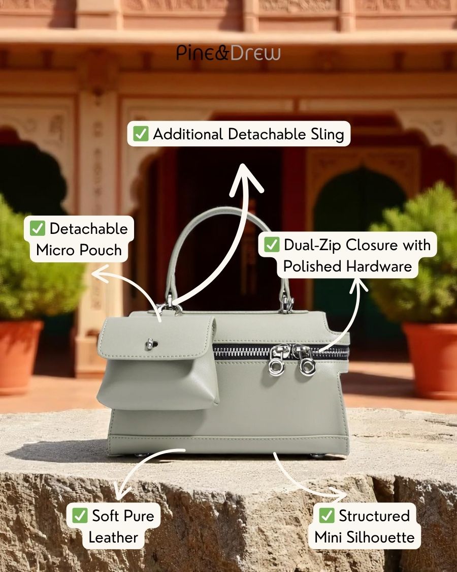 Asteria Utility Satchel in Pure Leather