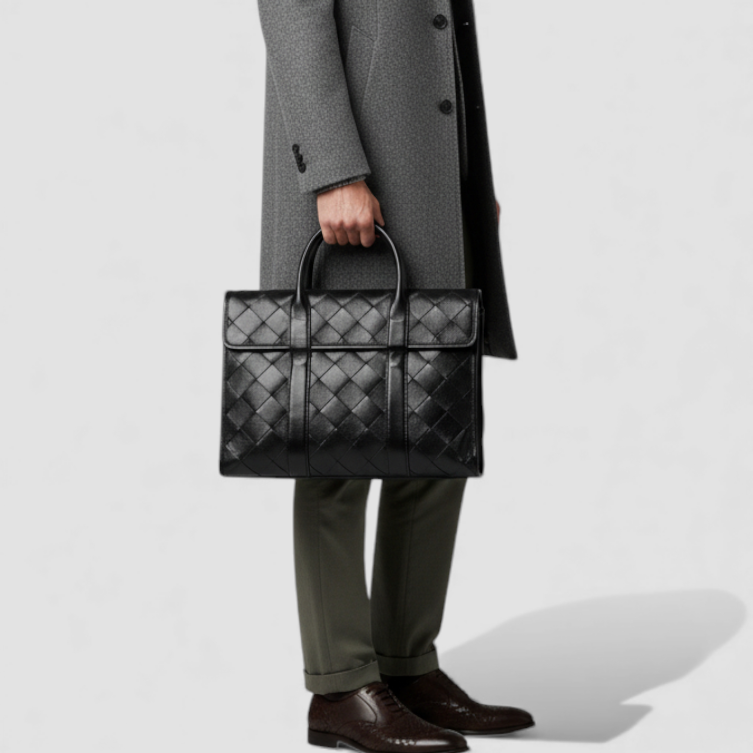 Vittorio Leather Laptop Briefcase