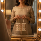 Blush Pearl Lattice Casket