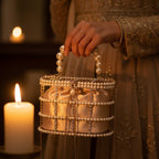 Blush Pearl Lattice Casket