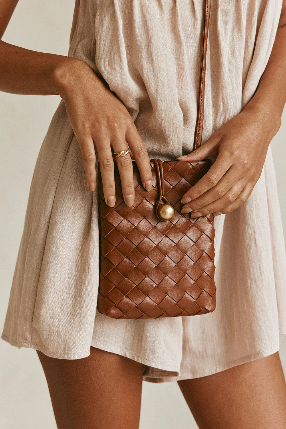 Aurum Mini Vegan Leather Bag