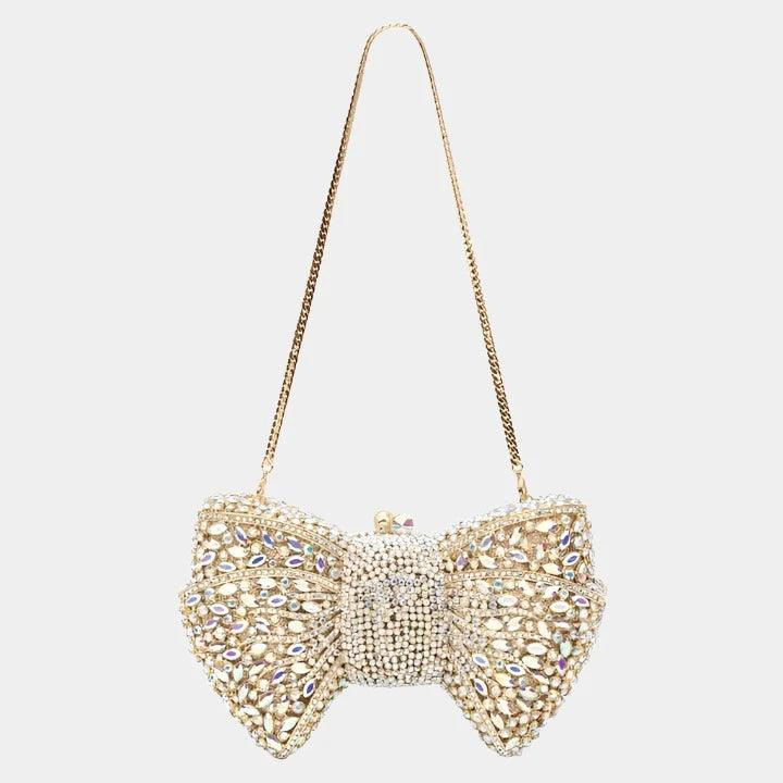 Isabella Ribbon Shaped Clutch Bag - Pine Drew Lifestyle