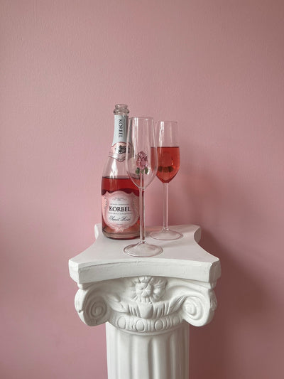 La Vie En Rose Champagne Glass Set of 4
