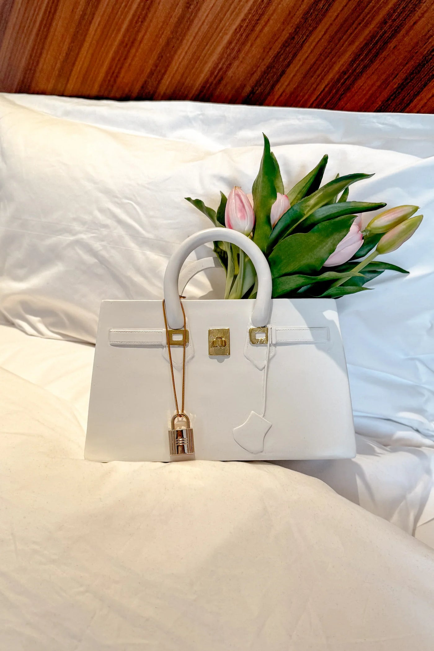 Victoria Handbag Resin Vase